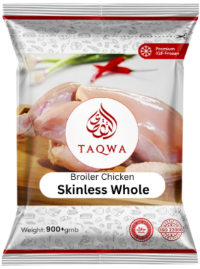 Taqwa Broiler Chicken Skin Less (900g to 1kg+/ Whole)