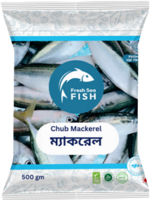 Fresh Sea Fish Chub Mackerel 500g ±50g