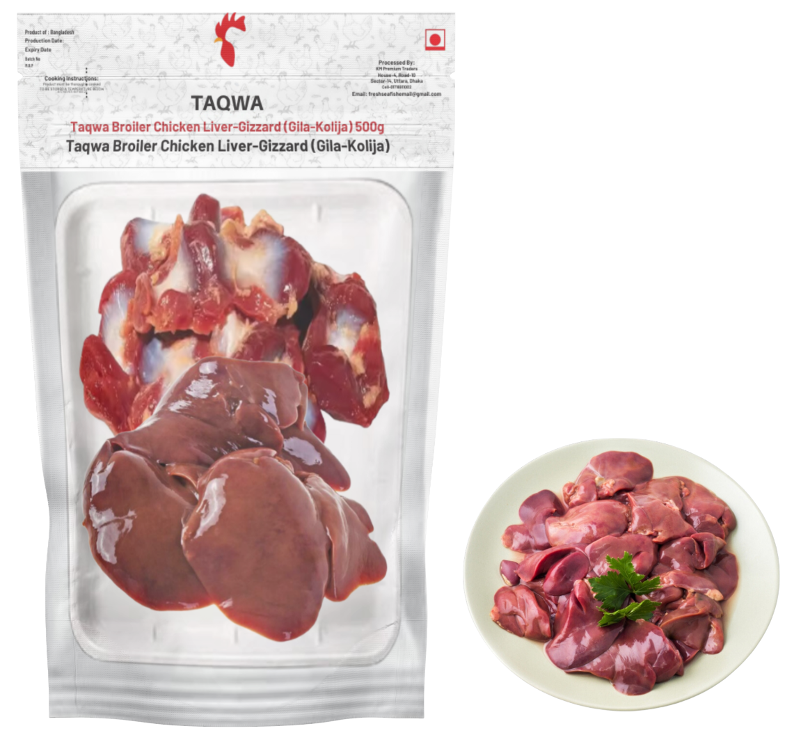 Taqwa Broiler Chicken Liver-Gizzard (Gila-Kolija) 500g