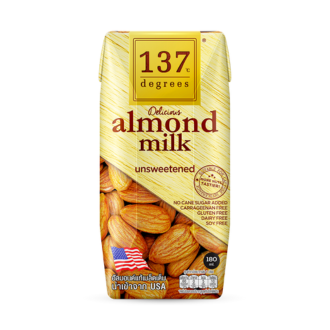 137 Dgrees Delicious Almond Milk Unsweetened 180ml