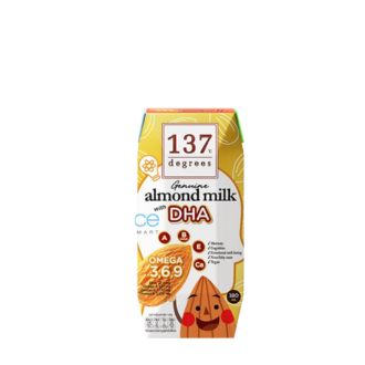 137 Degrees Genuine Almond Milk With Vegan DHA 180ml