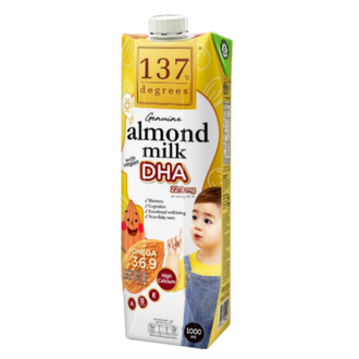 137 Degrees Genuine Almond Milk With Vegan DHA 1000ml