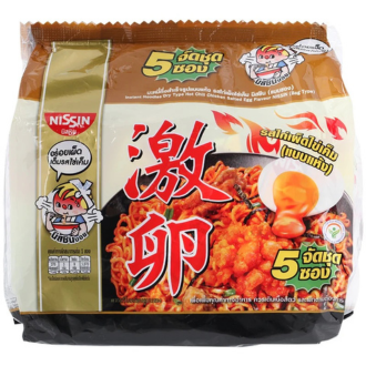 Nissin Instant noodles hot chili Chicken Egg flavour 300gm