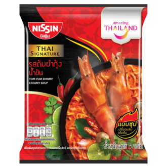 Nissin Instant noodles Tom Yum Shrimp Creamy Flavour 72g