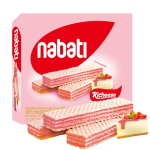 Nabati Wafer Richeese Strawberry Flavour 324gm