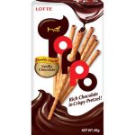 Lotte Toppo Vanilla Pretzel Stick With Chocolate Cream 132gm