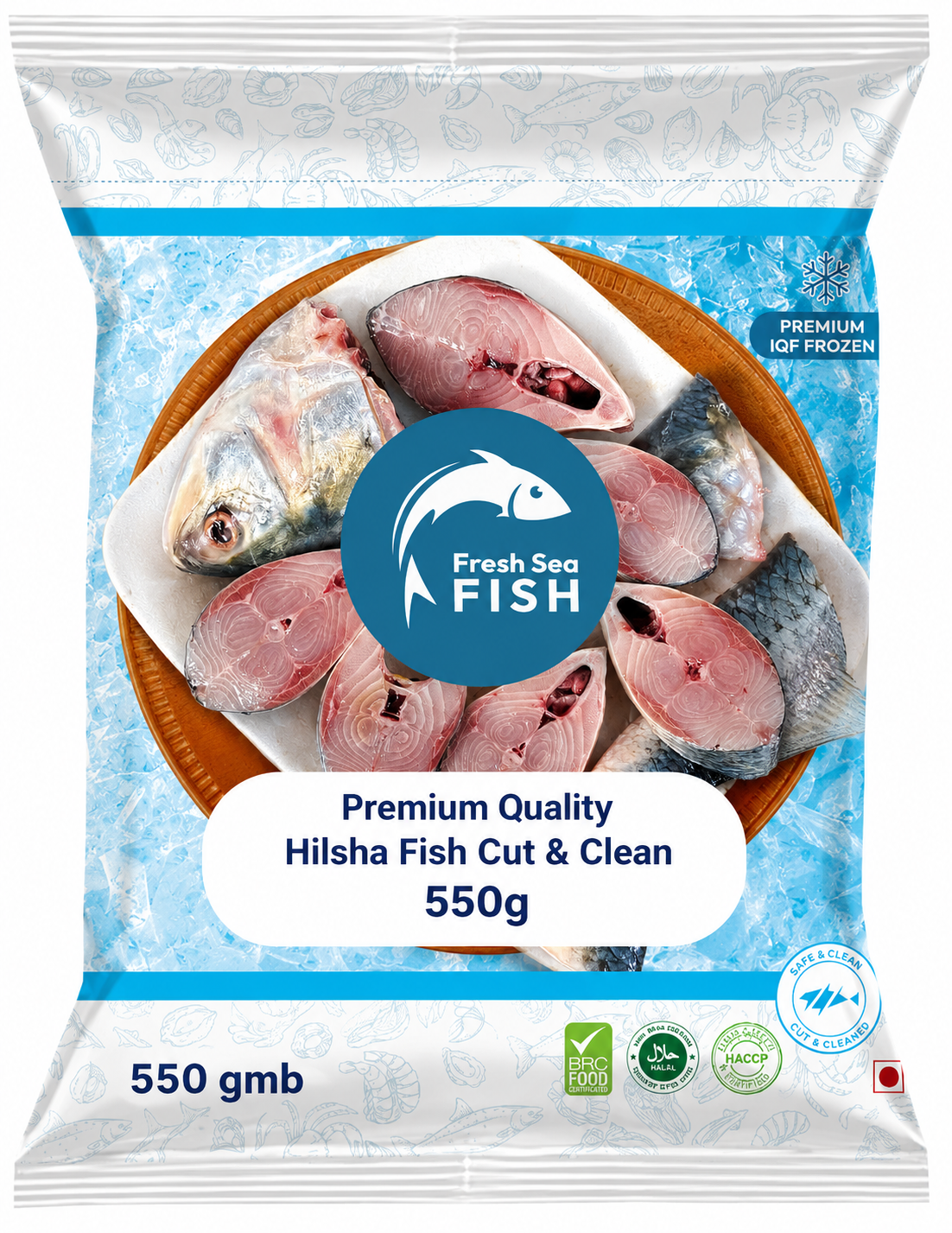 Fresh Hilsha Cut & Clean 550g Fresh Hilsha Cut & Clean 550g - Image 1