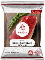 Taqwa Beef Silver Side Sliced 300g +/-5%