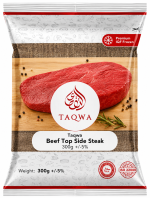 Taqwa Beef Top Side Steak 300g +/-5%