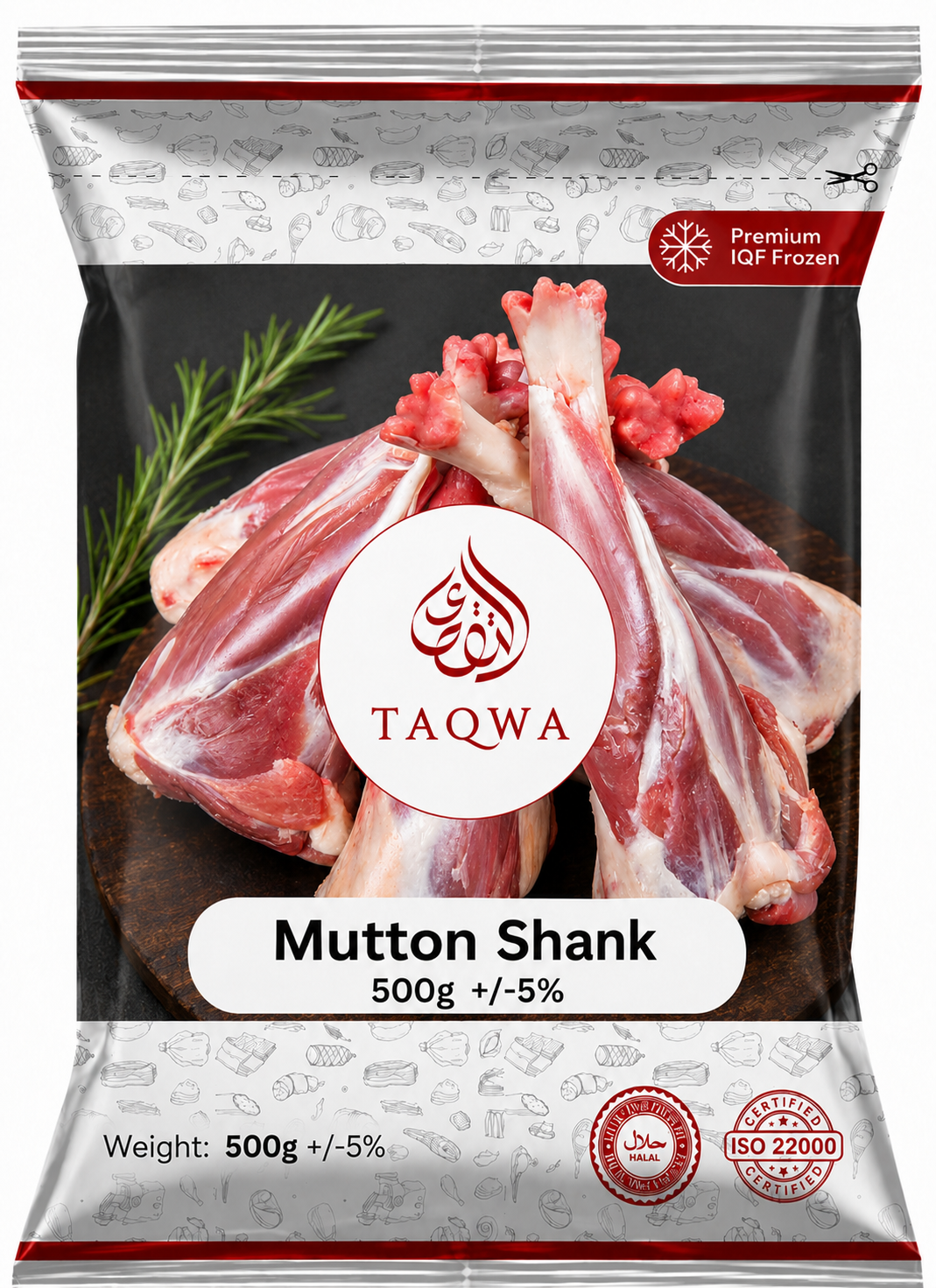 Taqwa Mutton Shank 500g +_-5_ Taqwa Mutton Shank 500g +/-5% - Image 1